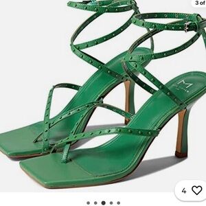 Marc Fisher Dallin Emerald Strappy Heels